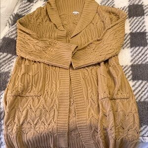 VENUS Long Tan Cable Knit Cardigan! 🤎